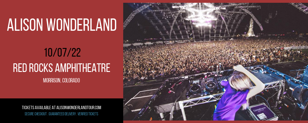Alison Wonderland at Alison Wonderland Tour tickets Alison Wonderland at Alison Wonderland Tour