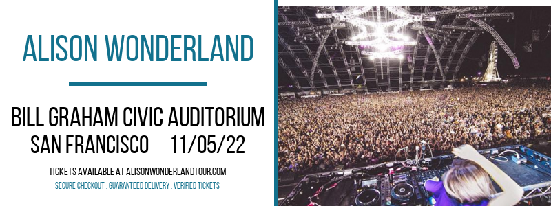 Alison Wonderland at Alison Wonderland Tour tickets Alison Wonderland at Alison Wonderland Tour