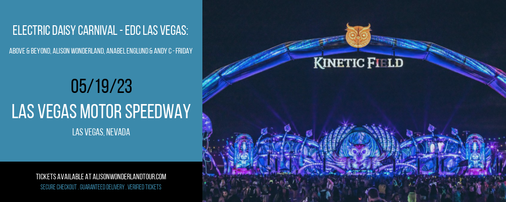 Electric Daisy Carnival - EDC Las Vegas: Above & Beyond, Alison Wonderland, Anabel Englund & Andy C - Friday at Alison Wonderland Tour